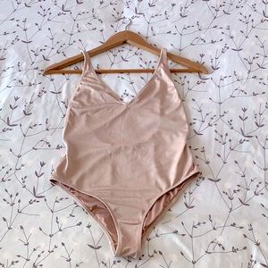 Light Pink Velvet bodysuit